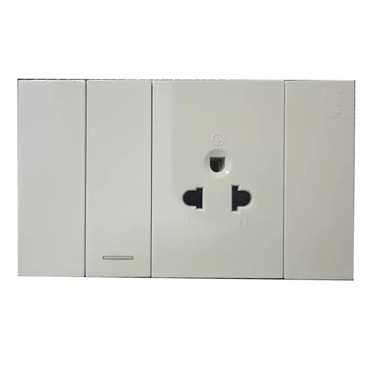 1- Socket Outlet ပါသော Gang Switch