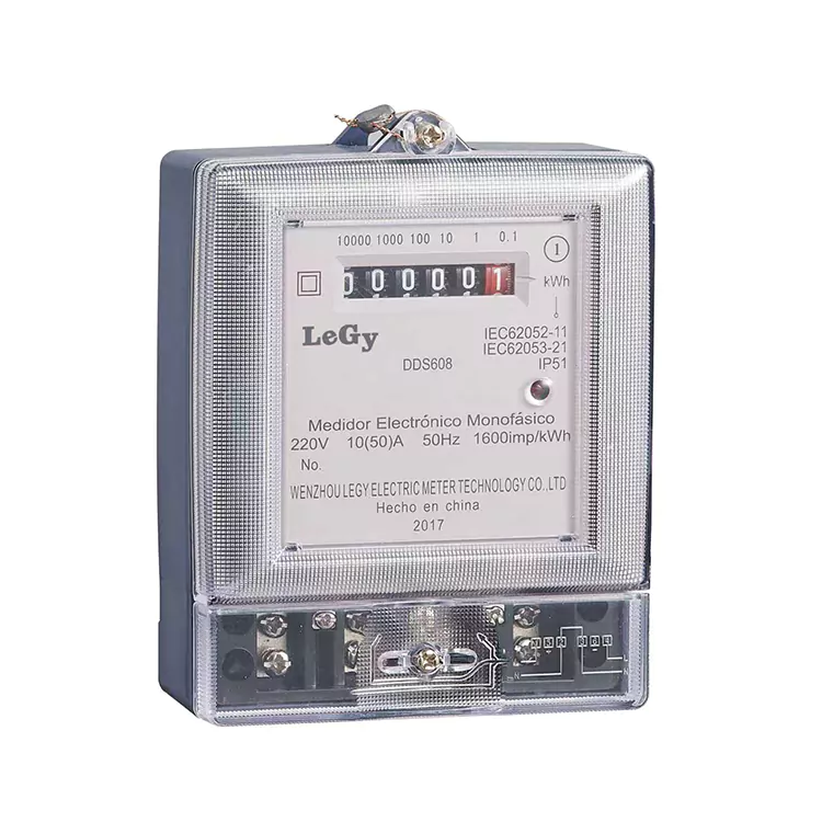 Single Phase RS485 စမတ်စွမ်းအင်မီတာ